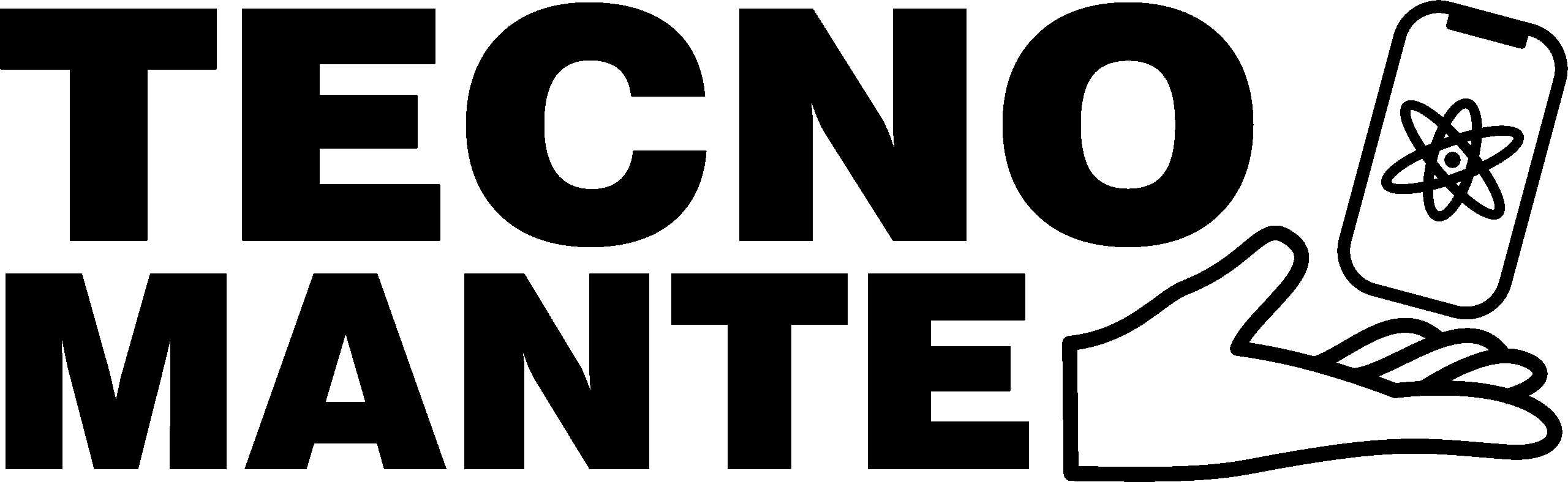 Logo Tecnomante en Negro para fondos claros